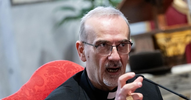 Il cardinale Pierbattista Pizzaballa, patriarca cattolico e biblista italiano dell'Ordine dei frati minori, patriarca di Gerusalemme dei Latini, in occasione dell’incontro con il Patriarca di Gerusalemme tenutosi presso il Convento di San Francesco a Ripa Grande a Roma Venerdì 06 Febbraio 2026 (Photo by Mauro Scrobogna / LaPresse)