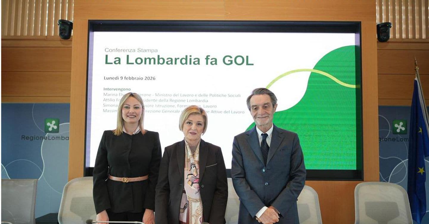Lombardia supera gli obiettivi del Programma Gol: 290.000 avviati, 150.000 occupati e tempi di attesa sotto i 10 giorni