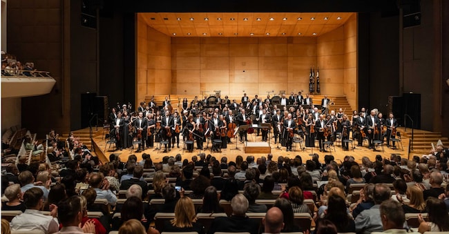 L’Orchestra dell’Accademia nazionale di Santa Cecilia nella tappa di Lubjana, il 2 settembre 2025