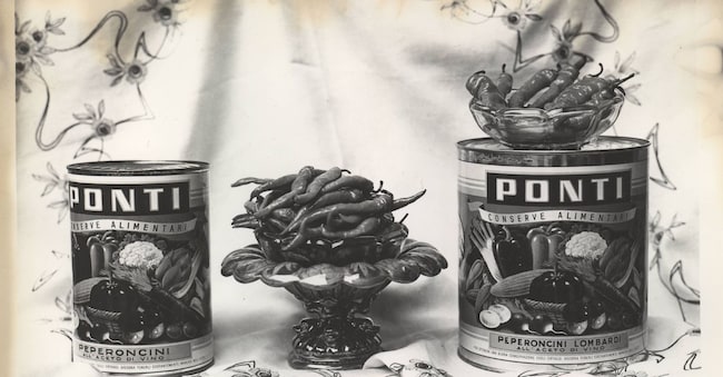 Una foto storica dei prodotti Ponti