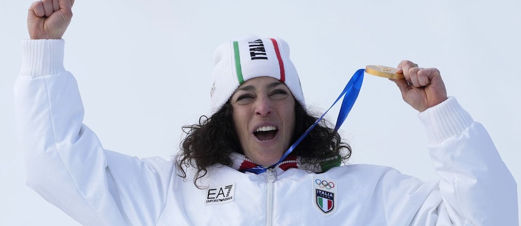 foto IPP/giovanni Auletta /pentaphoto Cortina 12/02/2026 olimpiadi invernali Milano-Cortina 2026 sci alpino discesa SuperG  donne nella foto :  Federica Brignone  madaglia d'oro  foto IPP  Cortina 12/02/2026 olimpiadi invernali Milano-Cortina 2026 sci alpino discesa SuperG  donne nella foto :  Federica Brignone  madaglia d'oro