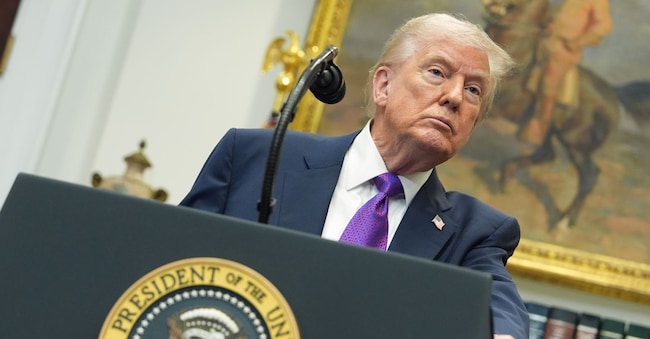 Il Presidente Donald Trump  (AP Photo/Evan Vucci)