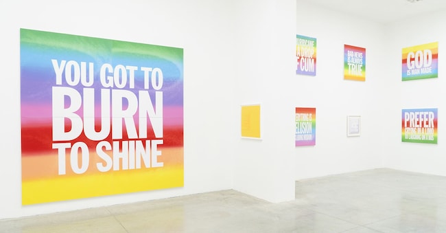 Veduta di allestimento - «John Giorno: The Performative Word» - MAMbo - Museo d’Arte Moderna di Bologna | Sala delle Ciminiere