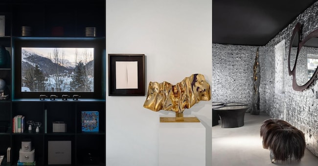 (sx) Uno scorcio dello spazio di Armani in fiera, foto di Ivan Erofeev; (al centro) 