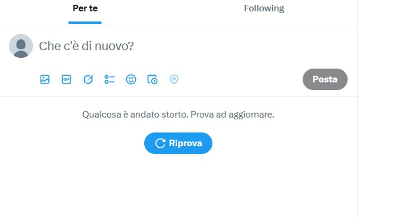 Risolti i problemi al feed di X