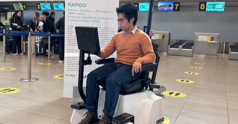 All’aeroporto di Treviso un robot assiste i passeggeri con ridotta mobilità