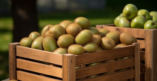 GENERATE AI KIWI CASSETTA LEGNO