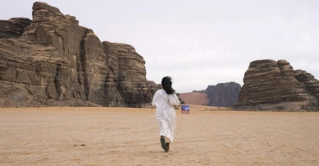 Ahaad Alamoudi, «The Run», 2025, fotogramma dal film. Per gentile concessione dell'artista