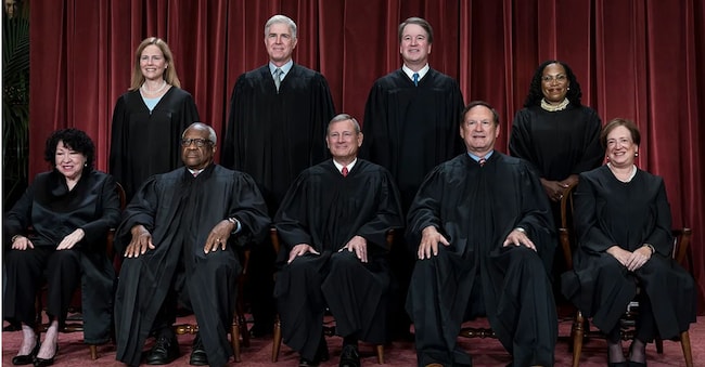 I giudici della Corte Suprema americana.