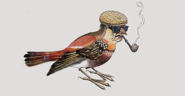 «Il Pertirosso». Disegno in mostra all’M9 di Roberto Perini (1950-2019) uscito su «Il male», rivista pubblicata dal 1978 al 1982