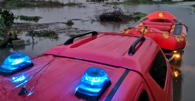 L’alluvione che ha interessato il territorio di Ozieri (Sassari) in Sardegna