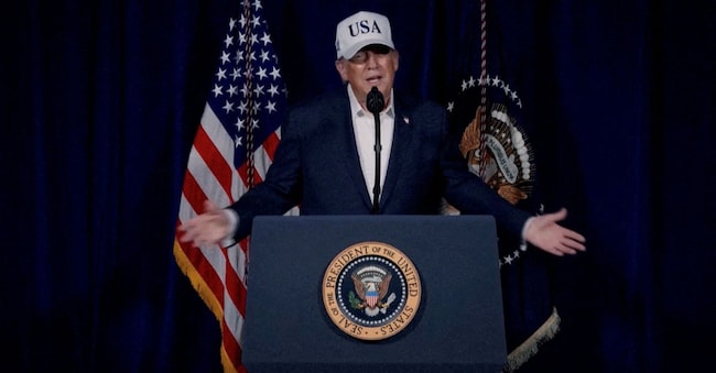 Il presidente degli Stati Uniti Donald Trump annuncia che gli Stati Uniti hanno avviato "importanti operazioni militari" in Iran, in una località sconosciuta, in questo screenshot tratto da un video pubblicato il 28 febbraio 2026. Donald Trump via Truth Social/Handout via REUTERS