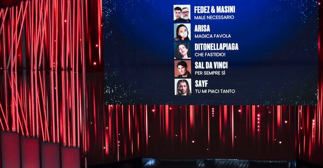 I cinque artisti arrivati al ballottaggio della finale di Sanremo 2026