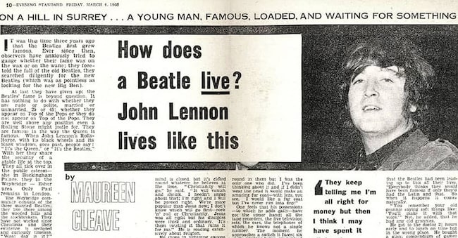 L’intervista dell’Evening Standard a John Lennon in cui l’artista pronunciò l’affermazione che sconvolse l’opinione pubblica Usa