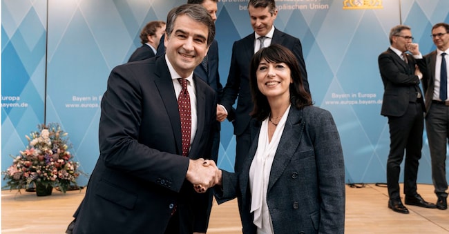 Roberta Angelilli con Raffaele Fitto