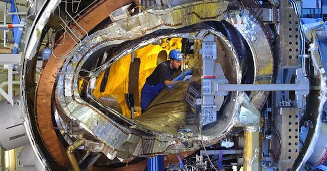 Monaco. Interno dello stellarator Wendelstein 7-X del Max Planck Institute for Plasma, partner sia di Gauss sia di Proxima