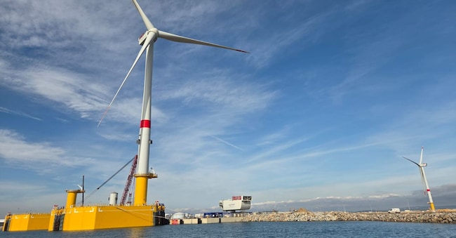 Integrazione di turbine eoliche offshore a Port Le Nouvelle
