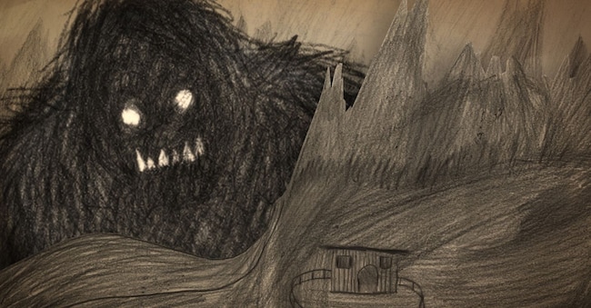 L’orcolat. La creatura che provoca i terremoti in Friuli nel disegno di Davide Toffolo