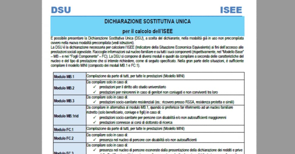 pronti i nuovi modelli dsu 2026 e isee aggiornato cosa cambia per assegno unico assegno di inclusione e bonus famiglie