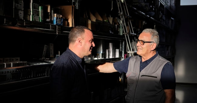Rocco Calandriello e il papà Michele 