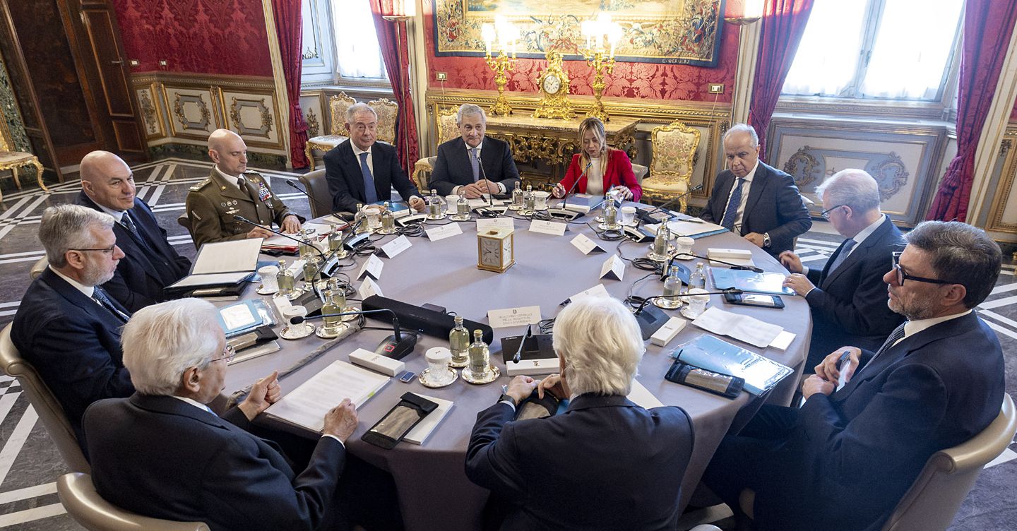 Consiglio di difesa: «L’Italia non partecipa alla guerra. Rischio di gravissime iniziative terroristiche»