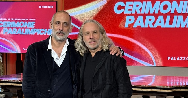 Francesco Paolo Conticello (a sinistra) e Angelo Bonello, rispettivamente direttore creativo e direttore artistico della cerimonia