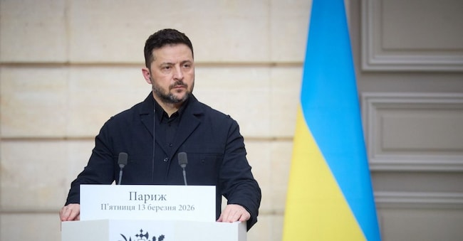 VOLODYMYR ZELENSKY PRESIDENTE UCRAINA MACRON RICEVE ZELENSKY