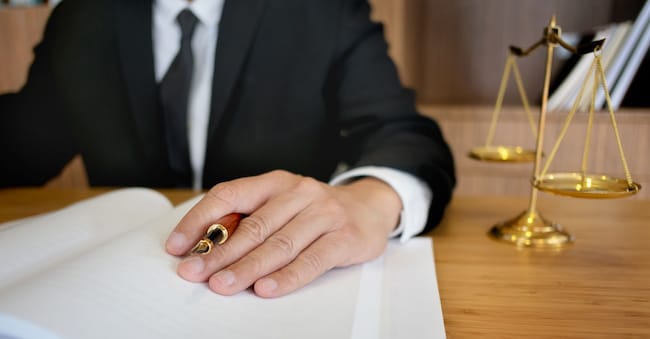 justice consultant working in courtroom / law firm.