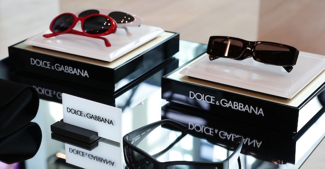 Collezioni eyewear e lenti Essilorluxottica, negozio Dolce & Gabbana. (Imagoeconomica)
