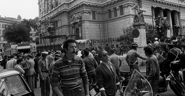 ATTENTATO SINAGOGA A ROMA - FOTO D'ARCHIVIO DEL 9-10-1982