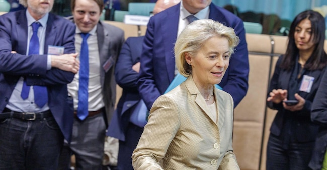 La presidente della Commissione europea Ursula von der Leyen EPA