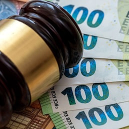 Judge's gavel on  euro bills background.  bribery or corruption concept RomanR - stock.adobe.com