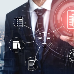 Compliance rule law and regulation graphic interface for business quality policy planning to meet international standard.