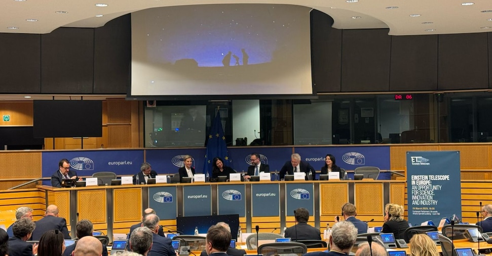 Einstein Telescope, la candidatura italiana portata a Bruxelles Einstein Telescope, la candidatura italiana portata a Bruxelles