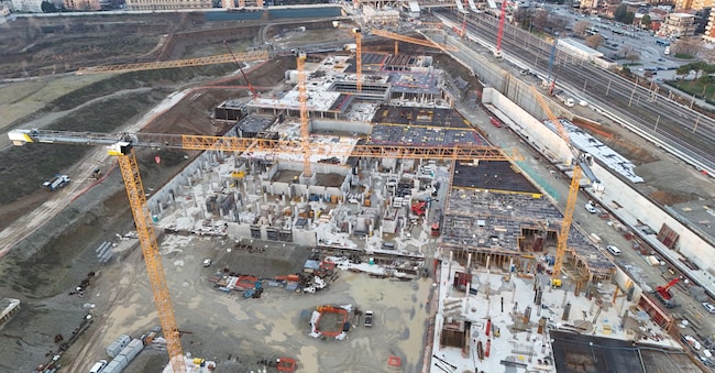 I lavori nell'ex area Falk a Sesto San Giovanni 