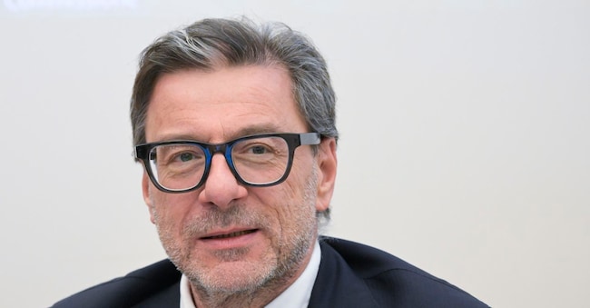 Il ministro dell’Economia Giancarlo Giorgetti.  ANSA/MASSIMO PERCOSSI ANSA
