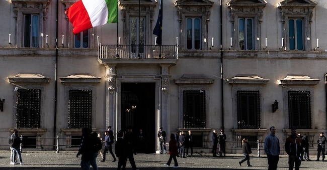 Palazzo Chigi a Roma (foto Mauro Scrobogna / LaPresse) 

 LAPRESSE