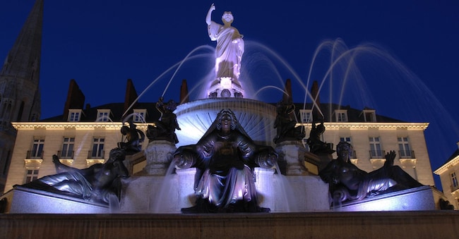 La fontaine de la place royale de nuit, plan lumière, parcours XVIIIème
© Stephan Menoret | Ville de Nantes Ville de Nantes