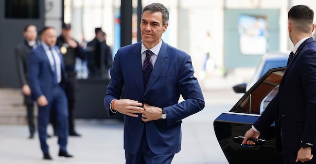 Il primo ministro spagnolo Pedro Sánchez arriva alla Camera dei deputati a Madrid, in Spagna, il 25 marzo 2026.   EPA/Mariscal EPA