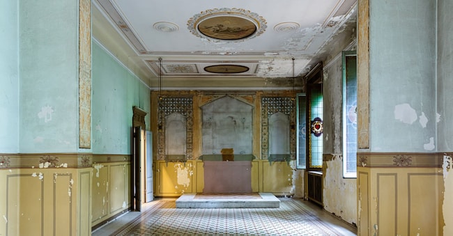 Il complesso dell’Ospedale Militare di Baggio presidiato