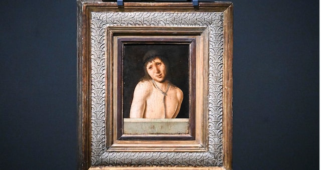 Ecce Homo di Antonello da Messina recentemente comprato dal Ministero della cultura da Sotheby's.  ANSA/RICCARDO ANTIMIANI ANSA