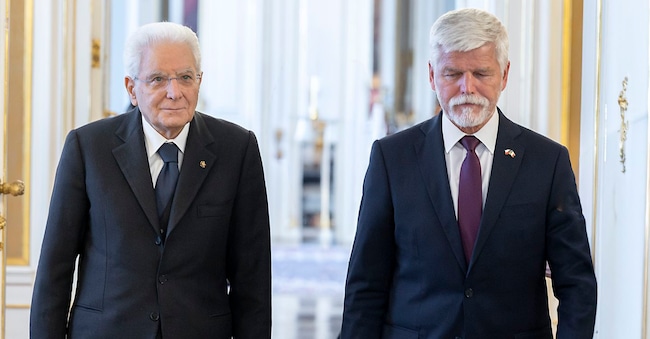 IL PRESIDENTE DELLA REPUBBLICA SERGIO MATTARELLA, PETR PAVEL PRESIDENTE DELLA REPUBBLICA CECA VISITA UFFICIALE DEL PRESIDENTE DELLA REPUBBLICA MATTARELLA IN REPUBBLICA CECA 7146