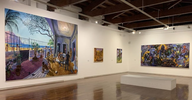Pinakothek’a, Sala della Scuola di Palermo. Opere di Alessandro Bazan e Fulvio di PIazza (© fotografi associati)