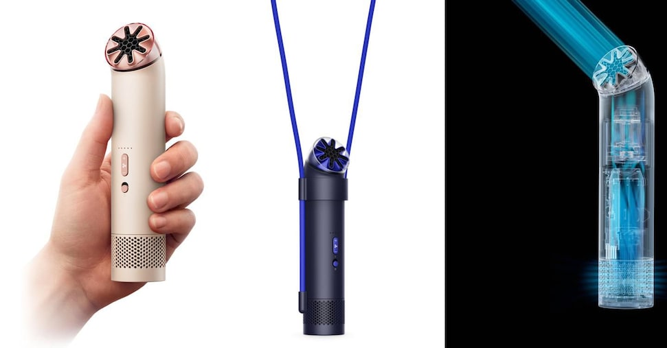 Aria di lusso in formato pocket: Dyson inventa il ventilatore portatile (e indossabile)