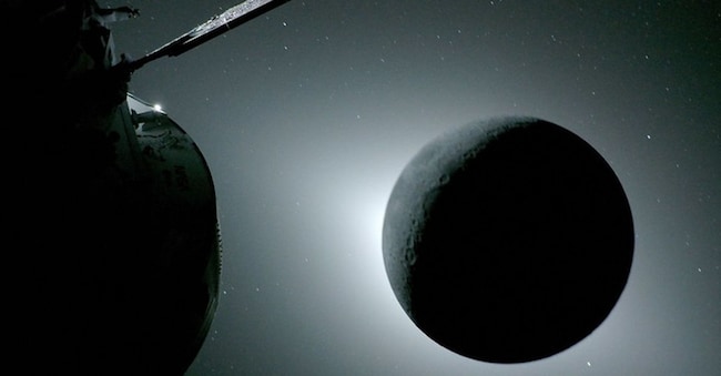 Una delle foto scattate dagli astronauti della missione Artemis II