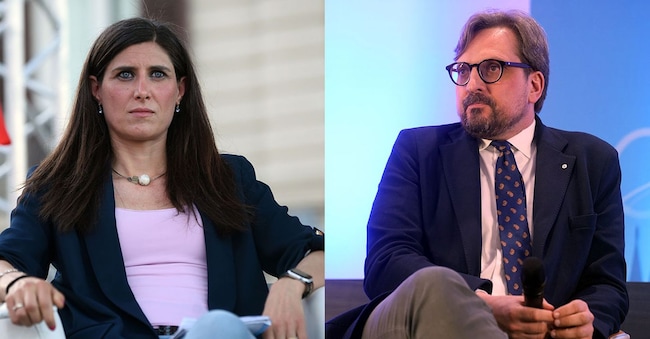 Chiara Appendino (M5s) e Guido Guidesi (Lega)