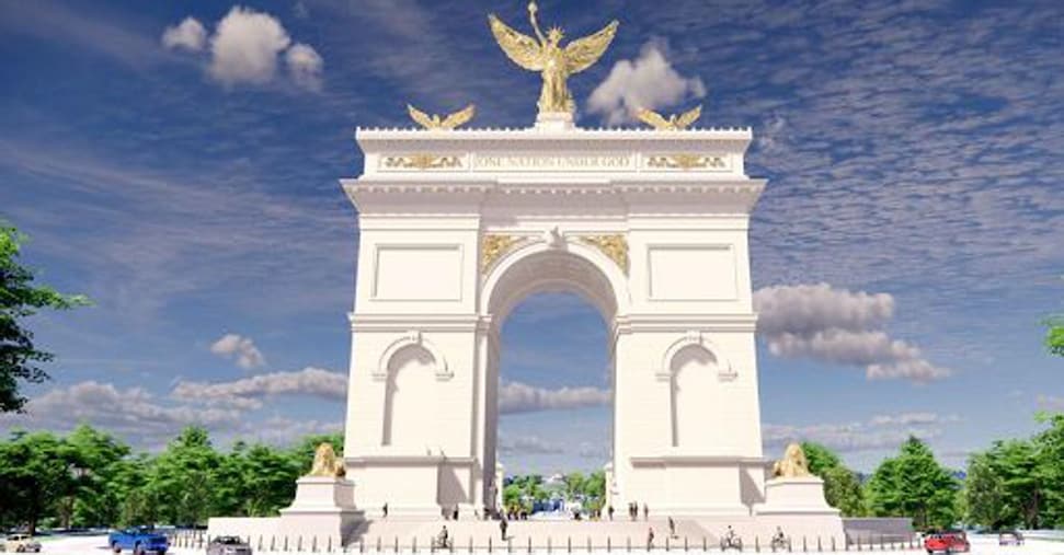 Trump presenta via social il suo Arco di Trionfo Trump presenta via social il suo Arco di Trionfo