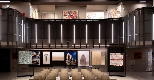 Veduta dell’installazione, Ex Cinema De Amicis di Milano, nuova sede di Kruso Art Courtesy Kruso Art