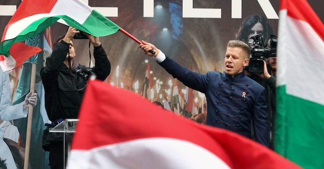  Ungheria elezioni politiche  nella foto :  Peter Magyar  IPP/zumapress  budapest  16878