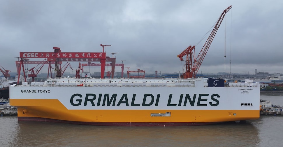 Consegnata al gruppo Grimaldi la nave Grande Tokyo